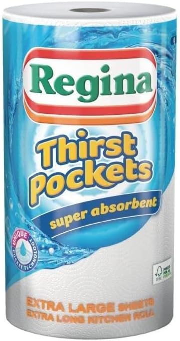 Regina Thirst Pockets Extra Long Kitchen Roll