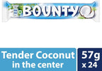 Bounty Bar Milk Chocolate Covered Coconut By Mars, (24-57gram Bars Per Box)