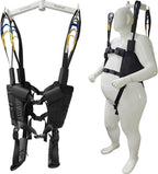 Patient Lift Sling Medical Aid Standing Transfer Belt Walking Strap Heavy Duty Carrier Fold Up Full Body Get Up Sit to Stand Assist for Elderly Senior AnyBack Black