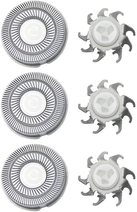 4 Pack Shaver Replacement Blades compatible with Skull Shavers, Men's Electric Shaving Heads Razor Blade Double Ring