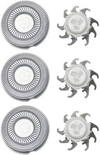 4 Pack Shaver Replacement Blades compatible with Skull Shavers, Men's Electric Shaving Heads Razor Blade Double Ring