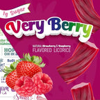 Wiley Wallaby 5.5 Ounce Very Berry Low Sugar Gluten Free Gourmet Australian Style Soft & Chewy Licorice Candy Twists (5.5 Ounce (Pack of 3))