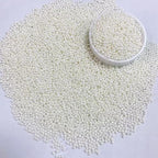 PhilaeEC White Nonpareils Sprinkle 2mm Mini Peals Sprinkle Edible for Cake Decoration Cupcake Topper Cookie Baking Decorations Halloween Christmas Valentine Supplies