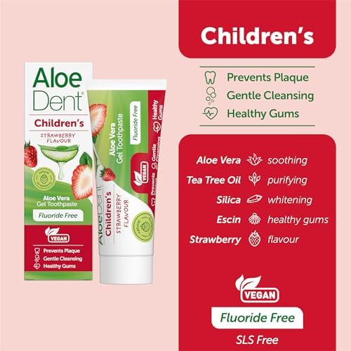 AloeDent Children's Strawberry Toothpaste - 50ml