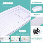 Medical Inflatable Bathtub, Bath Kit for Geriatric, Elderly, Disabled, Seniors, Bedridden Patients, Handicapped, Bath in Bed. with Excellent Air Pump for Charging and Deflating