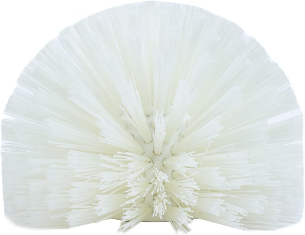 SPARTA 45007EC02 Plastic Multi-Purpose Valve Brush, Pipe Brush, Round Brush With Polyester Bristles, Color Coded For Commercial Cleaning, Kitchen, Restaurant, Bathroom, 5.7 X 7 X 5.7 Inches, White