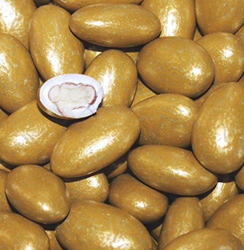 Gold Jordan Almonds - 8 Ounces Bag from FavorOnline