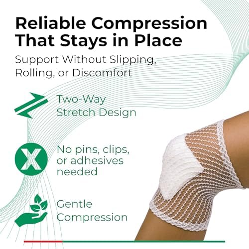 Lohmann & Rauscher tg Fix Net Tubular Bandage, Elastic Net Wound Dressing, Bandage Retainer for Large Extremities, Size C (65.0cm Wide x 25m Long When Stretched)