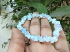 Hijet Opalite Chakra Chips Bracelet Balancing Positive Energy Harmony Luck Natural Genuine Fashion