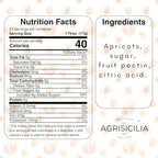 Agrisicilia Sicilian Apricot Jam – Authentic Italian Fruit Preserve, Made in Sicily, 12.7 oz (360 g) Glass Jar