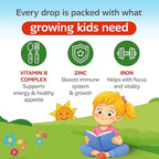 Appetite Booster for Kids & Adults | Liquid multivitamin Syrup with B Complex & Zinc | Daily Weight gain Supplement for Energy & Vitality | Appetite Stimulant | Easy-to-Take Liquid | 2-Pack