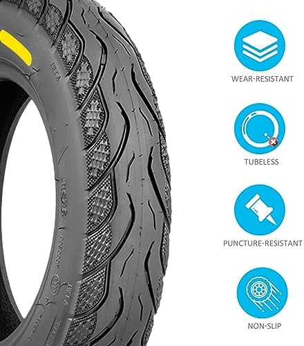 3.00-8 Scooter Tire | 3.00x8 Wheelchair Tires | Scooter Tubeless Street Tire 3.00-8 Front or Rear fits on 8 Inch Rim | Prevent Punctures & Prevent Sideslips for Scooter Replacement Tires | 4 P.R. 38J