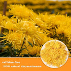 Dried Yellow Chrysanthemum Flower Tea, 20g/0.7oz Premium Dried Chrysanthemum Tea, Pure Juhua Herbal Tea Loose Leaf, Sweet Fresh No Sugar No Gluten