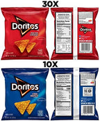 Doritos Flavored Tortilla Chips, Favorites Variety Pack (Nacho Cheese and Cool Ranch), 1 Ounce (Pack of 40)
