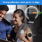 YOUSHARES 40pcs Free Style Sensor Covers for Libre 1, 2,3 – Waterproof & Sweatproof CGM Sensor Patches for 10-14 Days, Continuous Glucose Monitor Adhesive Tape (Black)