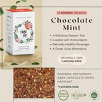 Chocolate Mint Rooibos, Tea Bags, Caffeine Free, Hot & Iced Tea, Antioxidants - 16 Cups | The Spice Hut, First Sip Of Tea