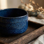 Product of Gifu Japan Ceramic Matcha Bowl – Handmade Chawan Matcha Bowl, Japanese Bowl, Navy, 21.1 oz, 620ml