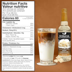Syruvia Coffee Syrup, White Chocolate Flavored Syrup for Drinks, Lattes, and Desserts – 25.4 fl oz