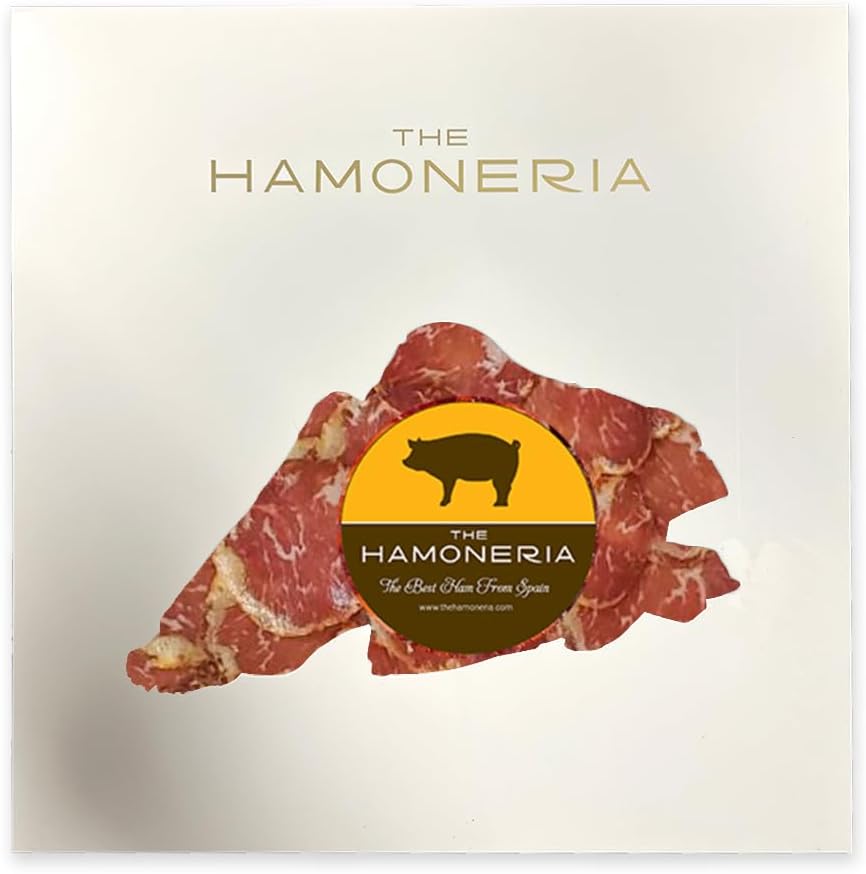 The Hamoneria: 3 oz Lomo Iberico de Bellota - Premium Spanish Cured Pork Loin | 100% Acorn-Fed Iberian Loin, Authentic Dry-Cured, Rich Flavor, Gourmet Charcuterie