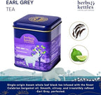 Herbs & Kettles Earl Grey Tea | Assam Black Tea Infused with Italian Bergamot Oil | Premium Loose Leaf Earl Grey with Smooth Citrus Aroma & Velvety Finish | Makes 12–14 Servings, 20-30 Cups | Gourmet Tea Gift
