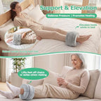 Foot Elevation Pillow, Ankle Pillow for Sleeping with High-Density Foam, Leg Support Pillow to Elevate Feet for Easy Use at Home, Space-Saving Design and Travel-Friendly, Washable Cover, Small 1PC