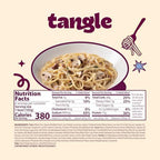 Samyang Tangle Creamy Mushroom Linguine Truffle and Shiitake Flavor Savory Non-Spicy Sauce Air Dried Noodle Quick Microwave Meal 3.70 oz (Pack of 6)
