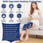 CAMECO 1 Pair Electric Heating Pad for Knee Pain Relief, Heated Knee Brace Wrap for Knee Injury Arthritis Soreness Swelling Rheumatism, 86℉-158℉ Temp 10-90Min Auto-Off
