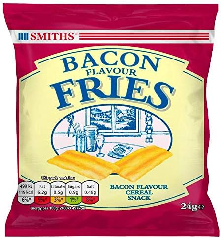 Smiths Bacon Snacks 24g x Case of 24