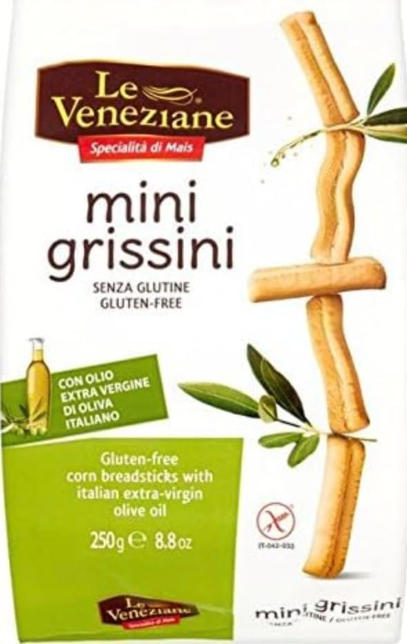 Le Veneziane's Gluten Free Breadsticks, 250g, 1 Bag