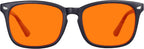 MAXJULI 99.9% Blue Light Blocking,Computer Reading/Gaming/TV/Phones Glasses for Women Men(Orange) 6001