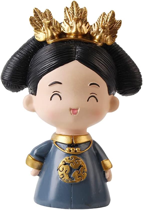 Queen Figurine Cake Topper, Resin Princess Figurine Doll Cake Decoration, Wedding Party Decorations Supplies