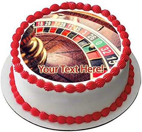 Roulette wheel in casino - Edible Cake Topper - 10" round