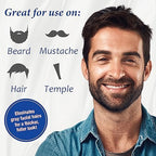 Men's Long-Lasting Black Hair Dye & Root Touch Up for Gray Coverage - 5 Minute Natural Beard & Mustache Coloring Shampoo 3-in-1