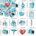 Ephlyn 48Pcs Edible Nurse Cupcake Toppers Nursing School Graduation 2026 Cupcake Picks for Medical Rn Nurse Grad Themed Birthday Party Supplies