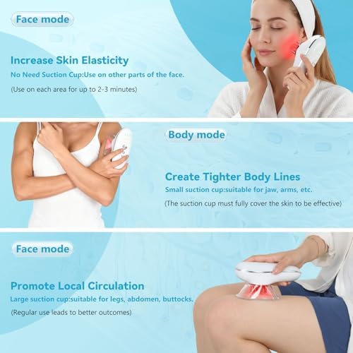hotqueen 3-in-1 Adjustable Body Sculpting Machine,Body Smart Scraping,Best Cellulite Removal Machine,Body Sculptor for Face,Back,Belly,Waist,Arms,Legs,Relieves Muscle Tension and Tightens Skin