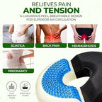 AnboCare Donut Gel Sitting Pillow - Orthopedic Memory Foam for Tailbone Pain, Hemorrhoid, Bed Sores, Postpartum, Prostate, Coccyx & Sciatica Pain