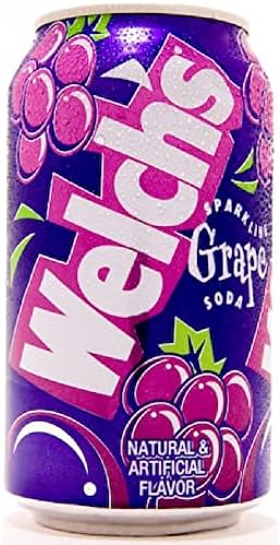 Welch's Sparkling Soda, Grape, 12 Fl Oz (Pack of 12)