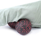 VINGVO Peanut Massage Ball, 24x12cm EPP Sports Massager Fitness Yoga Ball Massage Ball for Back Massage Acupuncture Points Massaging Equipment for Massaging Neck, Arms, Calves (Black) (Red and Black)