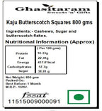 Ghasitaram Gifts Indian Sweets - Kaju Butterscotch Squares 200 GMS