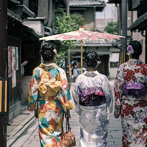 Gadpiparty Oiled Paper Umbrella Chinese Classical Plum Blossom Paper Umbrella Parasol Art Dance Japanese Wedding Bridal Party Photo Prop Decorations
