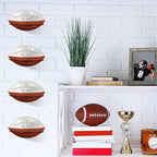 Black Wall Mount Ball Display Rack, Sports Ball Storage Holder for Basketball, Football, Soccer, Volleyball