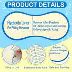 500 Pcs Adhesive Protective Hygiene Try on Sticker Hygiene Strip Bulk for Swimwear Underwear Panty Liners Bikini