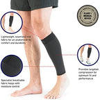 Neo-G Calf Compression Sleeve for Men and Women for Sports, Daily Wear – Shin Splint Compression Sleeve provides Shin Splint Relief, Pain Relief from Injury, Strains, Sprains, Weak Calves - S