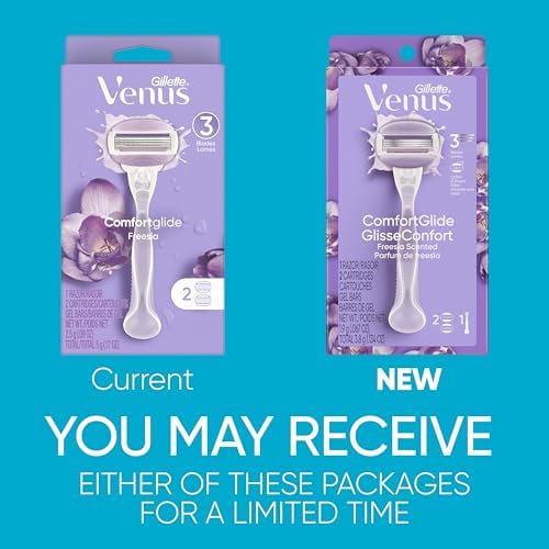 Gillette Venus ComfortGlide Freesia Women's Razor - 1 handle + 2 refills