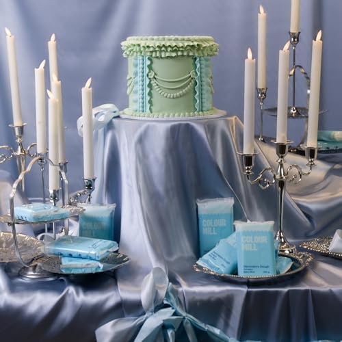Colour Mill Decorators Dough Edible Cake Covering | Easy-to-Roll, Easy-to-Drape Fondant | Vanilla-Flavored Sugarpaste - 8.8 Ounce Baby Blue