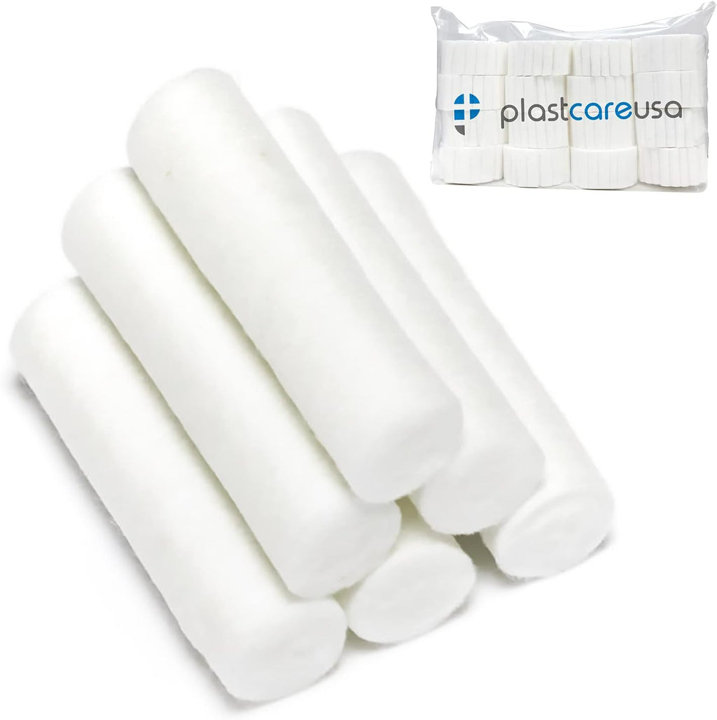 800 Count Dental Gauze Rolls - Dental Cotton Rolls for Mouth - Nose Bleed Plugs for Kids or Adults - Highly Absorbent Nose Bleed Stopper & Mouth Gauze - Non Sterile 1.5 Inch Rolled Cotton Pads