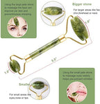 Jade Gua Sha Facial Massager Set - 5 in 1 Skin Care Tools with Roller and Massager