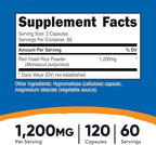 Nutricost Red Yeast Rice 1200mg, 120 Capsules - 60 Serv, Veggie Caps, Non-GMO, Gluten Free
