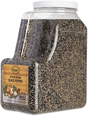 Gel Spice 10 Mesh Butcher Ground Black Pepper 5 Lb | Great For for Barbecue and Grilling Meat Rub
