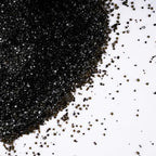 Kasvan Sanding Sugar Sprinkles - Edible Sugar Crystals, Baking Cake Decorations, Ice Cream Toppings cupcake Decorating, Wedding Party Chirstmas Supplies, 85g/3.2oz (Black)